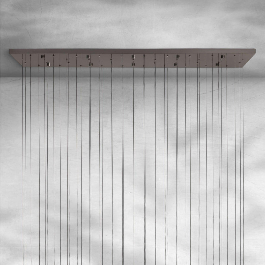Raindrop Soltaire Linear Chandelier