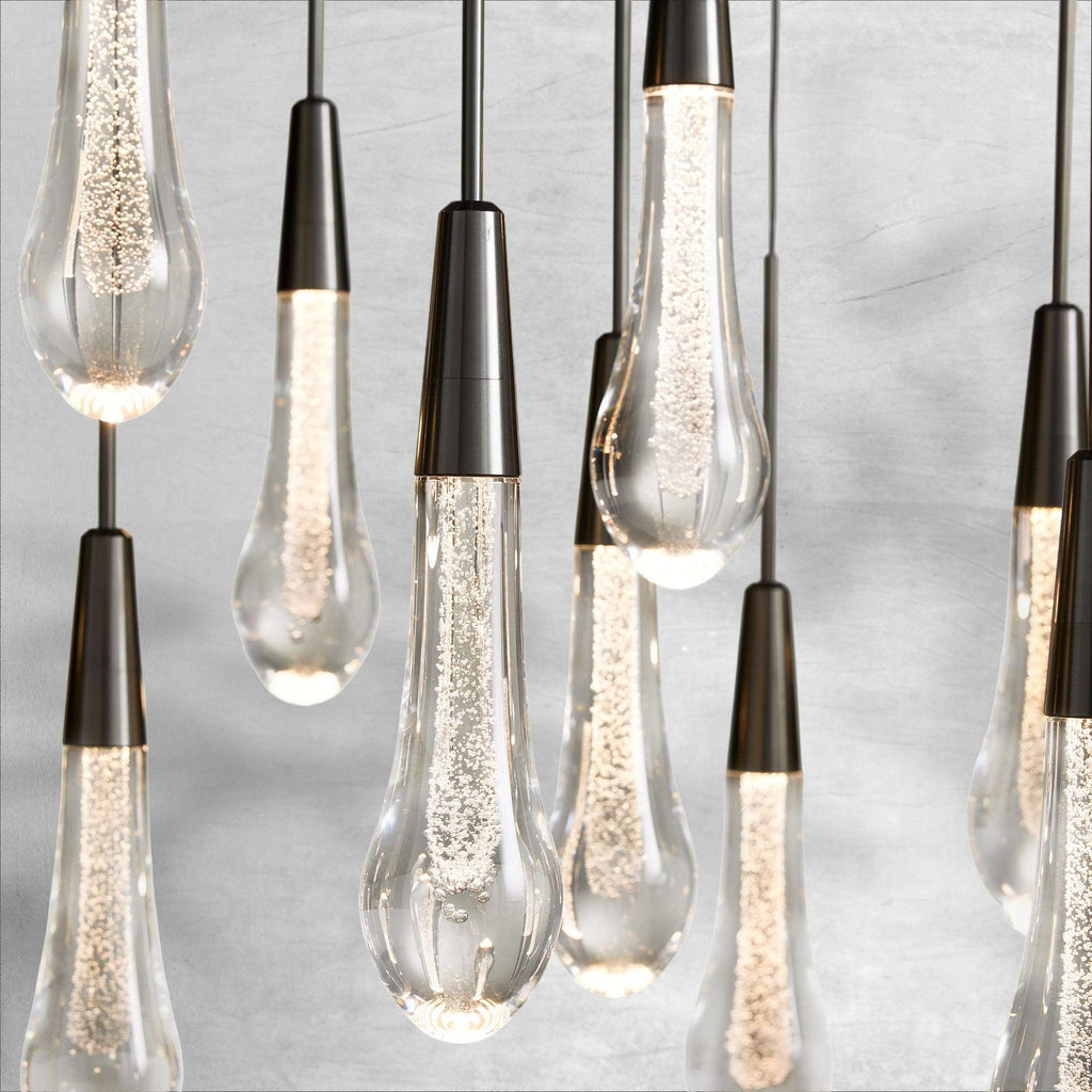 Raindrop Soltaire Linear Chandelier