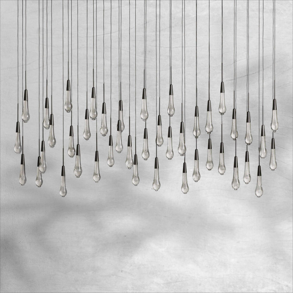 Raindrop Soltaire Linear Chandelier