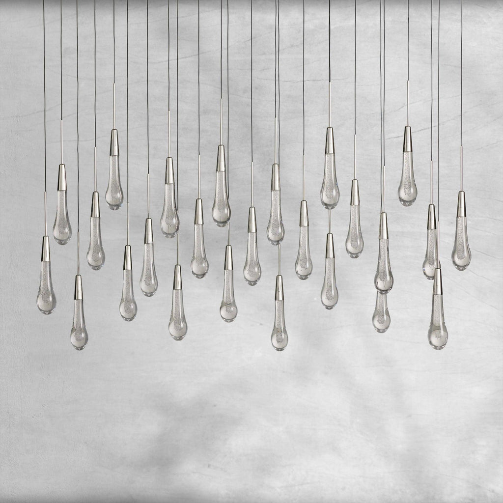 Raindrop Soltaire Linear Chandelier