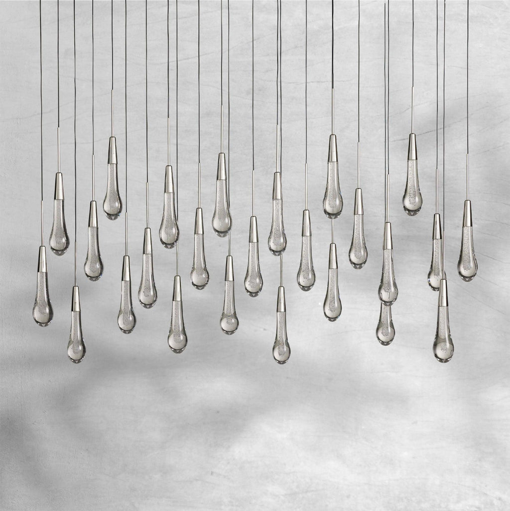 Raindrop Soltaire Linear Chandelier