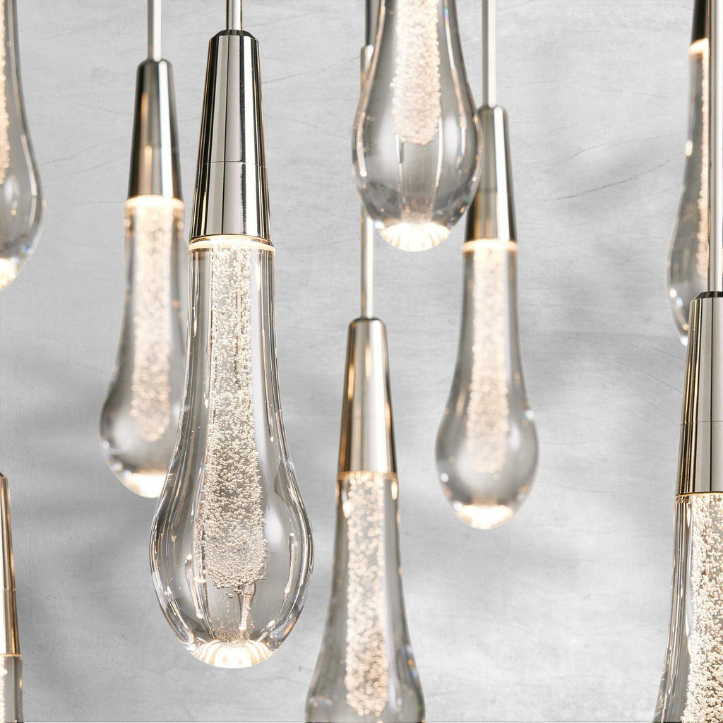 Raindrop Soltaire Linear Chandelier