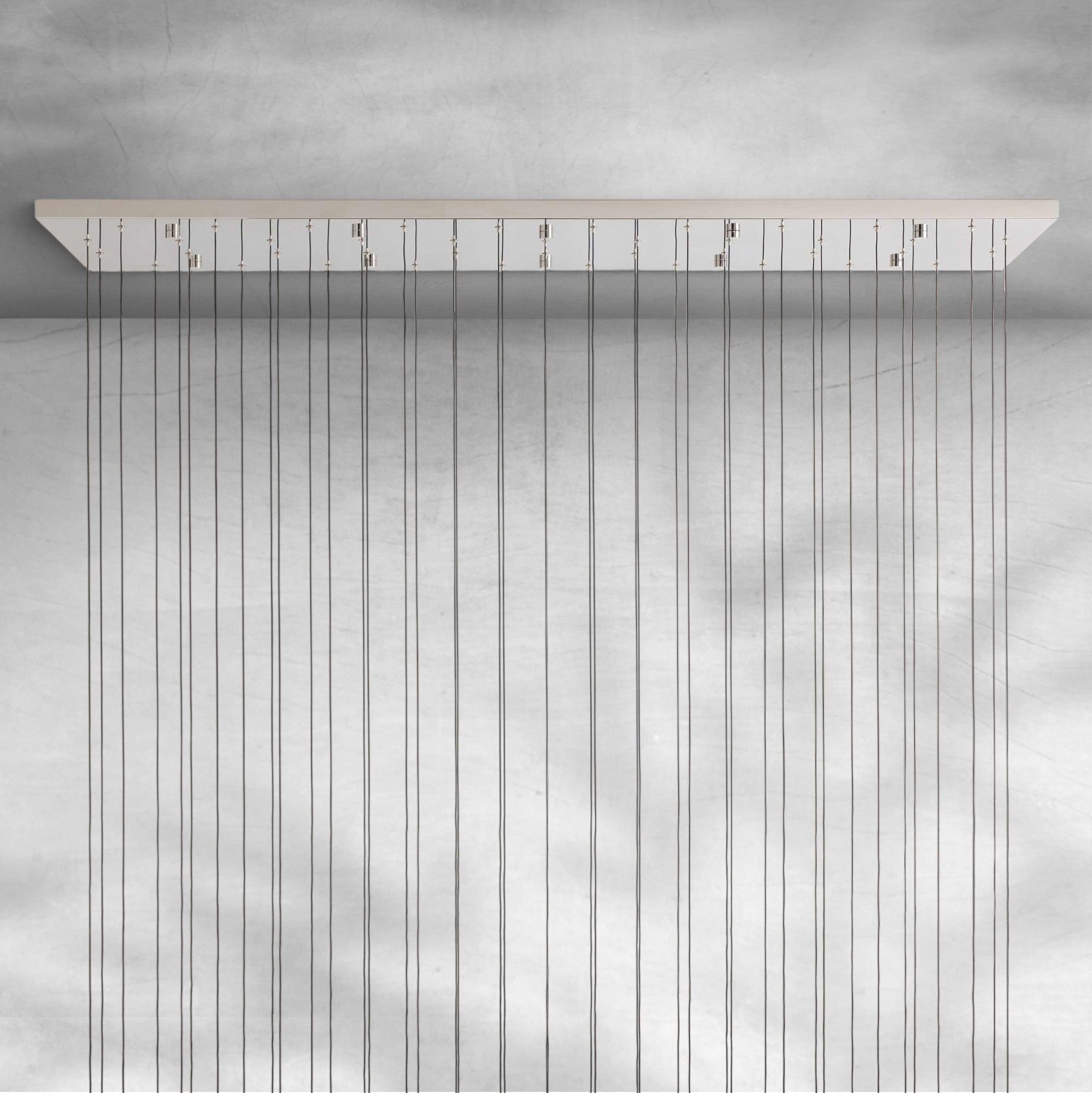 Raindrop Soltaire Linear Chandelier