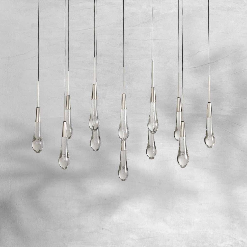 Raindrop Soltaire Linear Chandelier