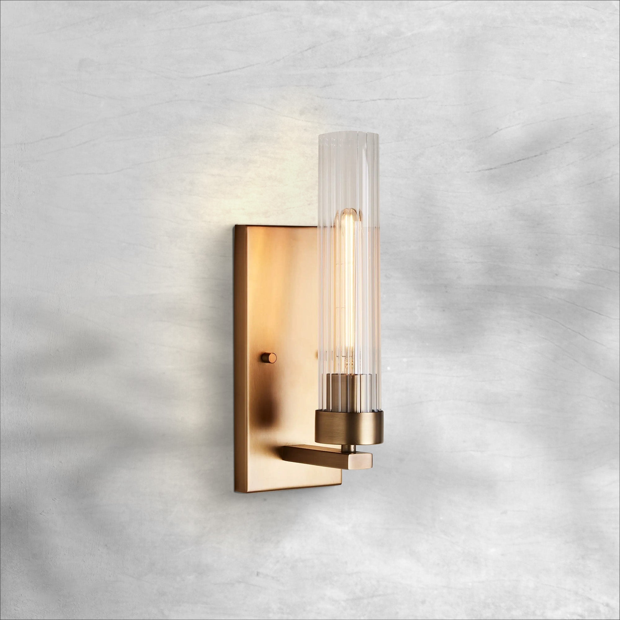 Riviko Refined Fluted Wall Sconce - Background Shot