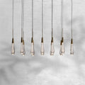 Raindrop Soltaire Linear Chandelier
