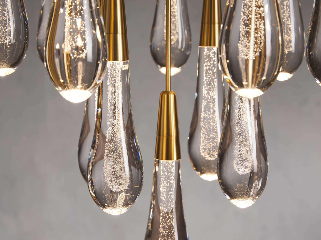 Soltaire Round Chandelier 17" 24" 36“ 48''58“