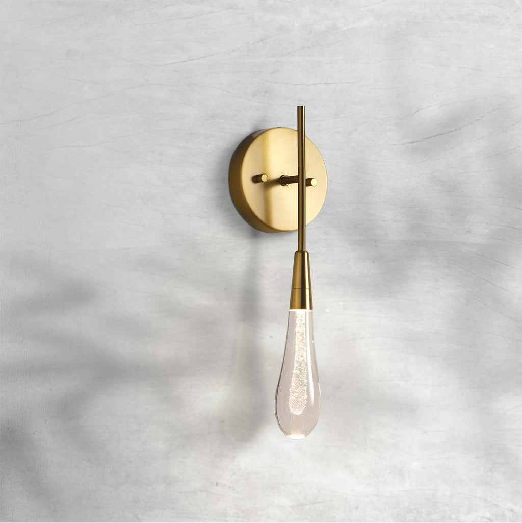 Riviko Radiant Solstice Crystal Wall Sconce - grand American estate foyer