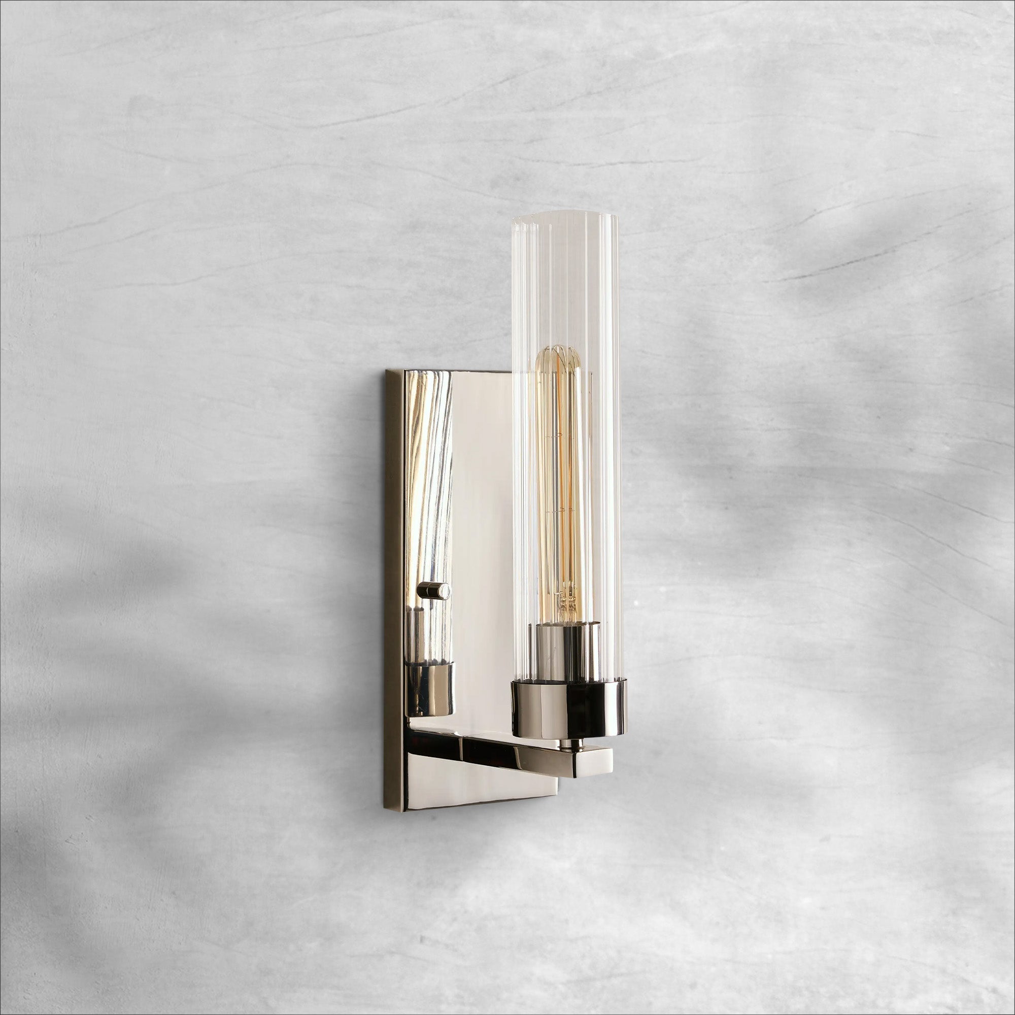 Riviko Refined Fluted Wall Sconce - Background Shot