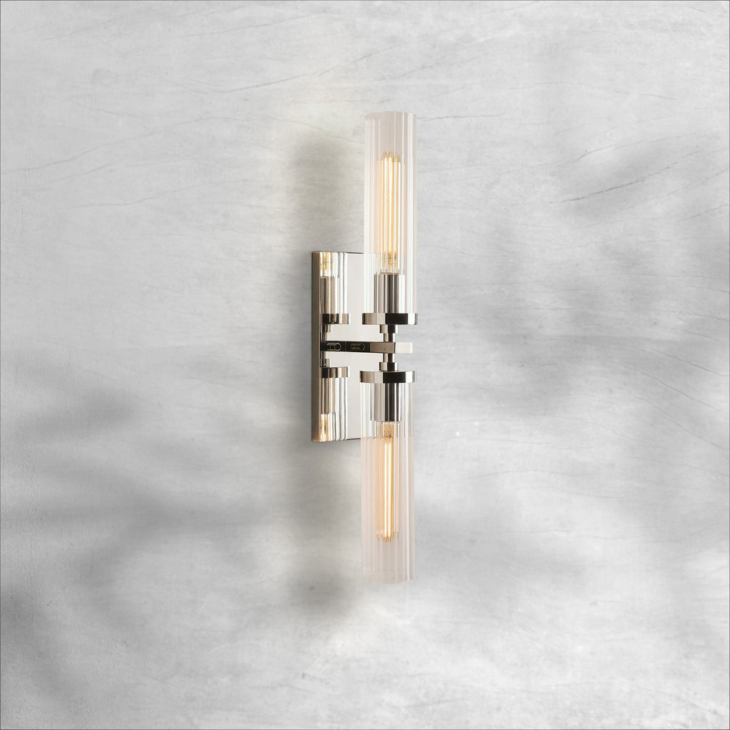 Riviko Aura Fluted 2-Light Wall Sconce - Background Shot