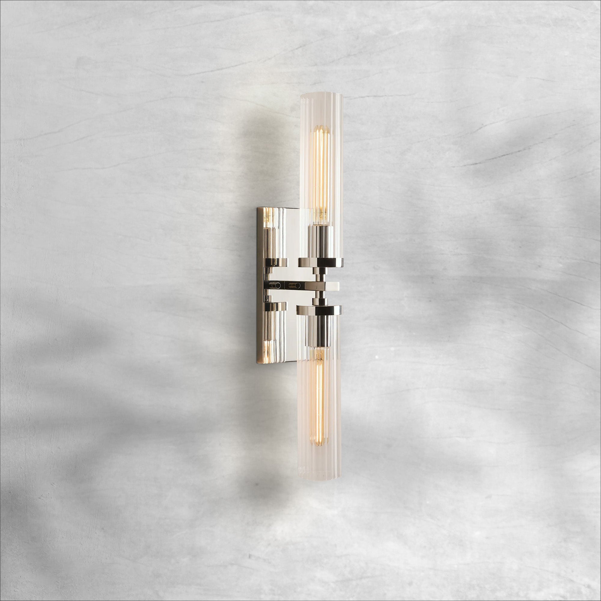 Riviko Aura Fluted 2-Light Wall Sconce - Background Shot