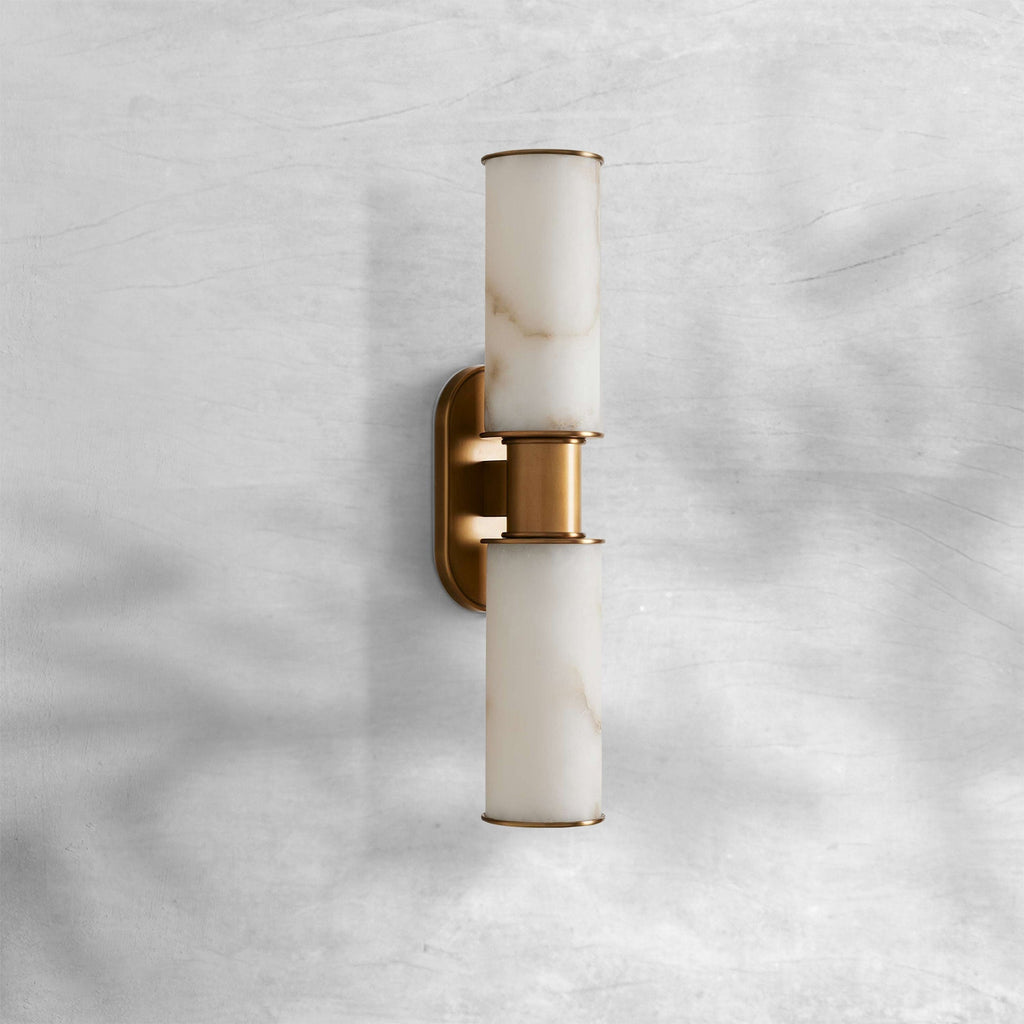 Harlin 2-Light Wall Sconce in Alabaster