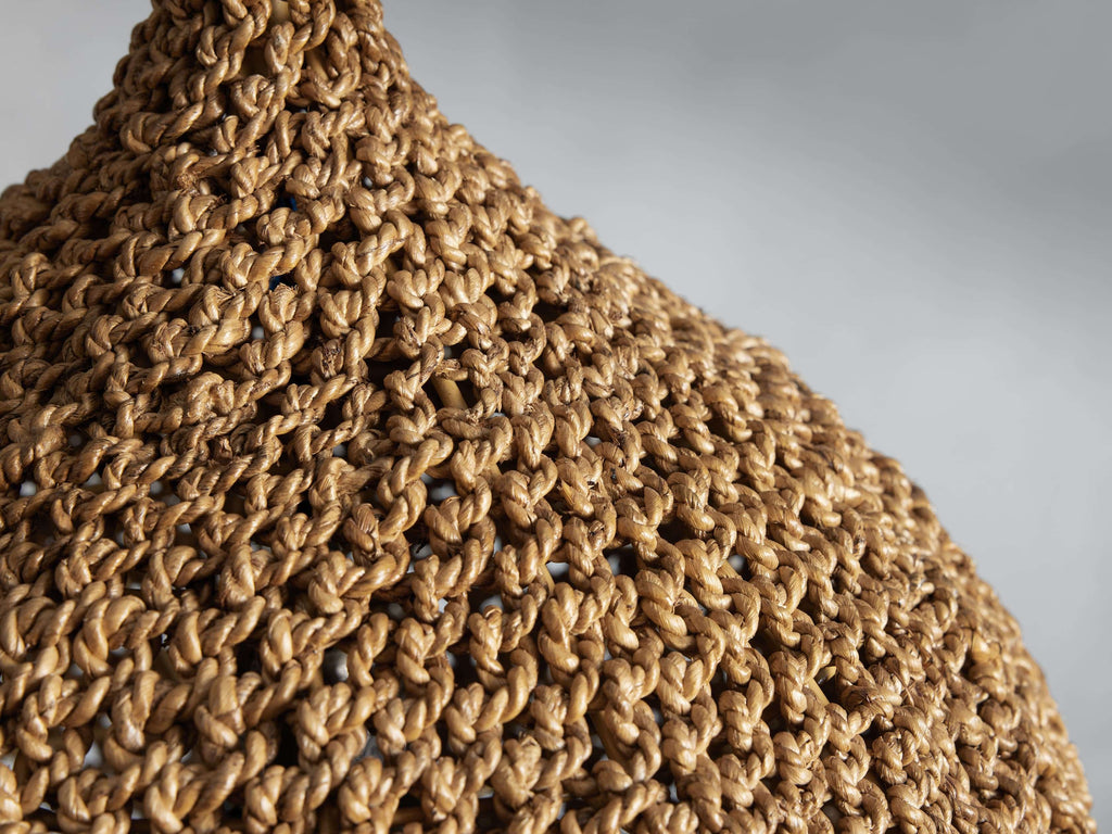 Riviko Verdant Weave Natural Rope Pendant - Background Shot