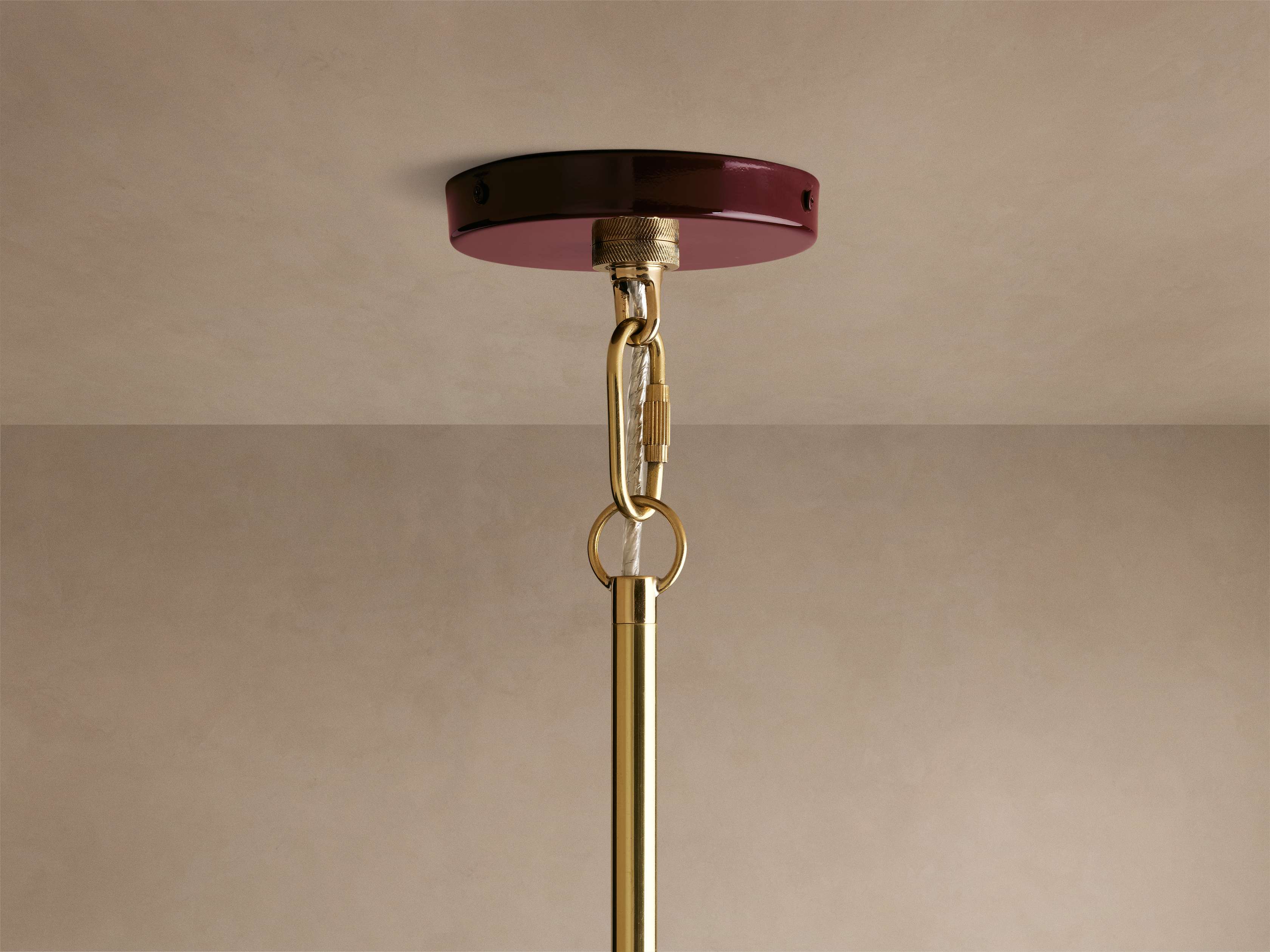 Riviko Aura Grandeur Brass Pendant - Background Shot