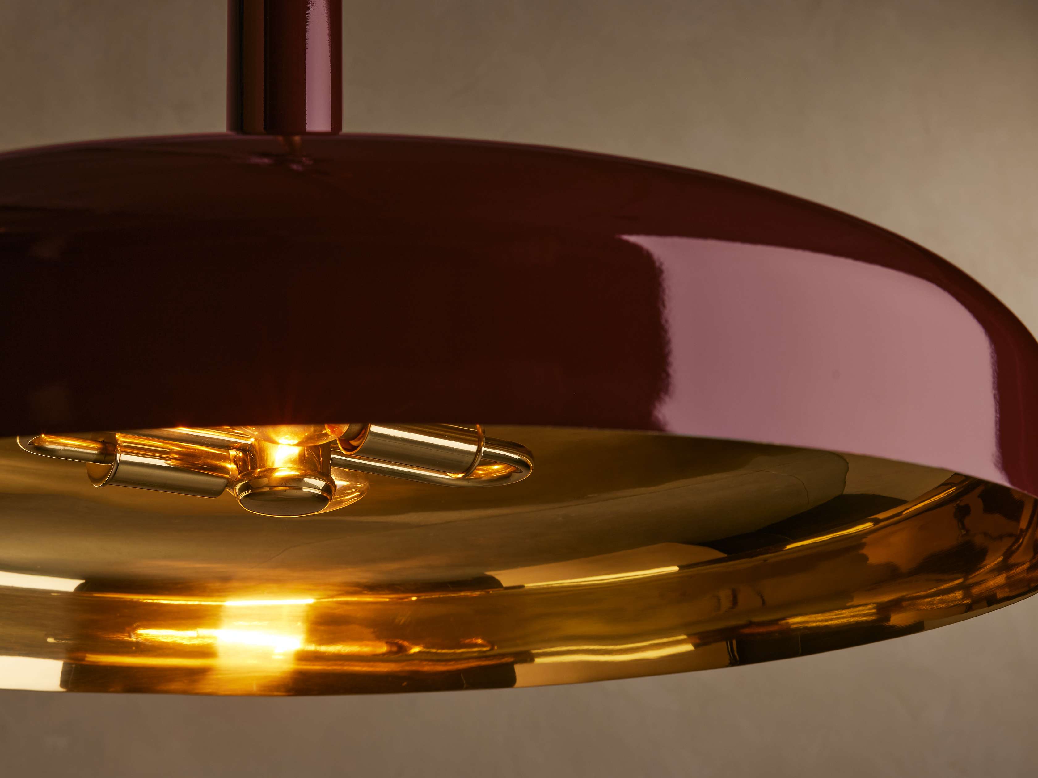 Riviko Aura Grandeur Brass Pendant - Background Shot
