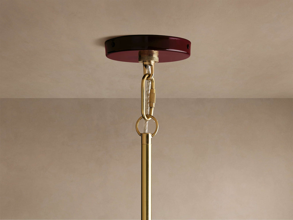 Riviko Aura Grandeur Brass Pendant - Background Shot