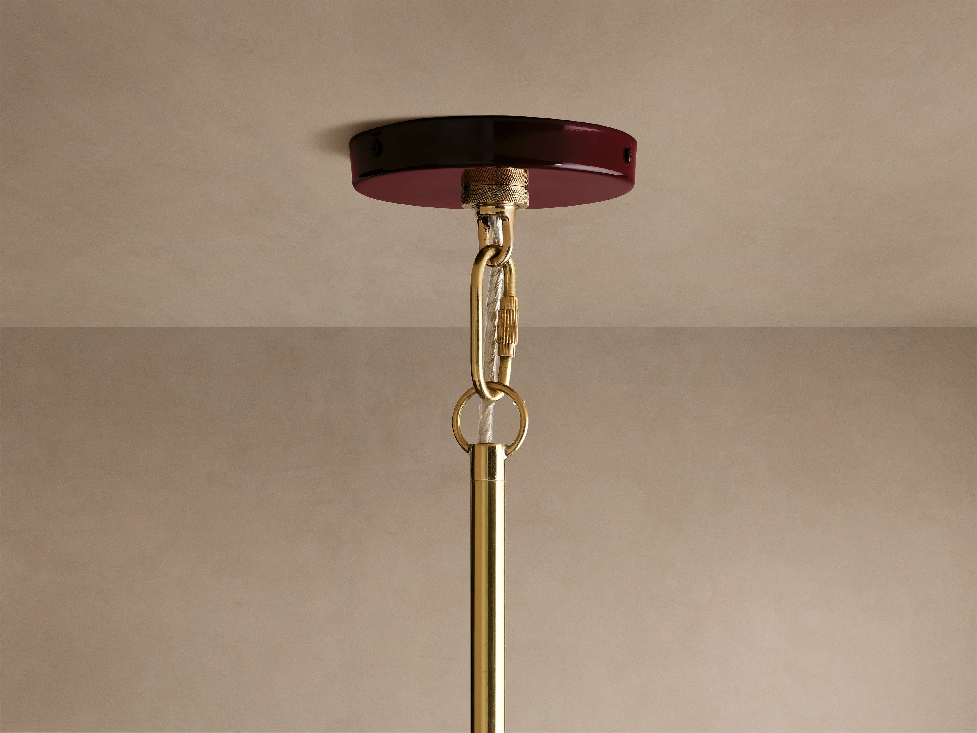 Riviko Aura Grandeur Brass Pendant - Background Shot