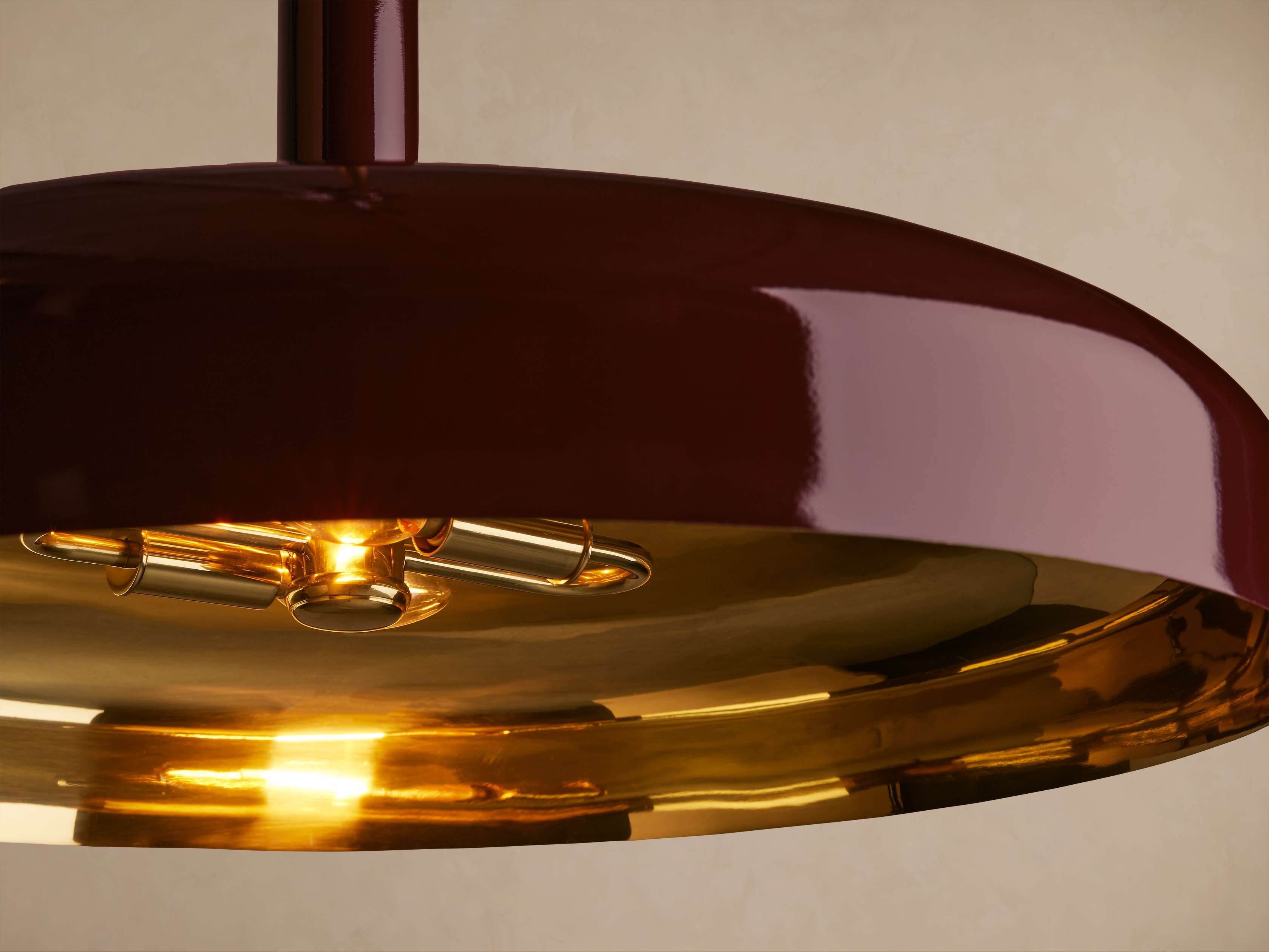 Riviko Aura Grandeur Brass Pendant - Background Shot