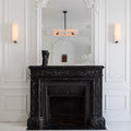 Maxine Modern Square Alabaster Living Room Chandelier Chandelier Riviko
