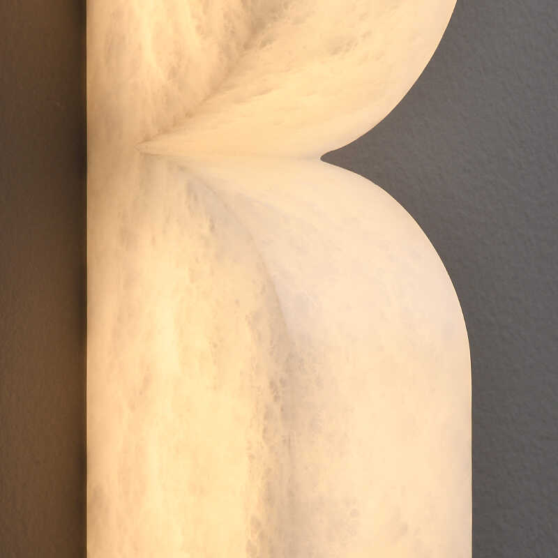 Modern Luxe Brass Natural Alabaster Wall Sconce for Entryway chandeliers for dining room,chandeliers for stairways,chandeliers for foyer,chandeliers for bedrooms,chandeliers for kitchen,chandeliers for living room Riviko
