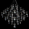 Silver 31.5" Round Crystal Raine Chandelier for Modern Homes