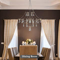 Silver Crystal Round Chandelier 23.6" Modern Luxury Raine Light