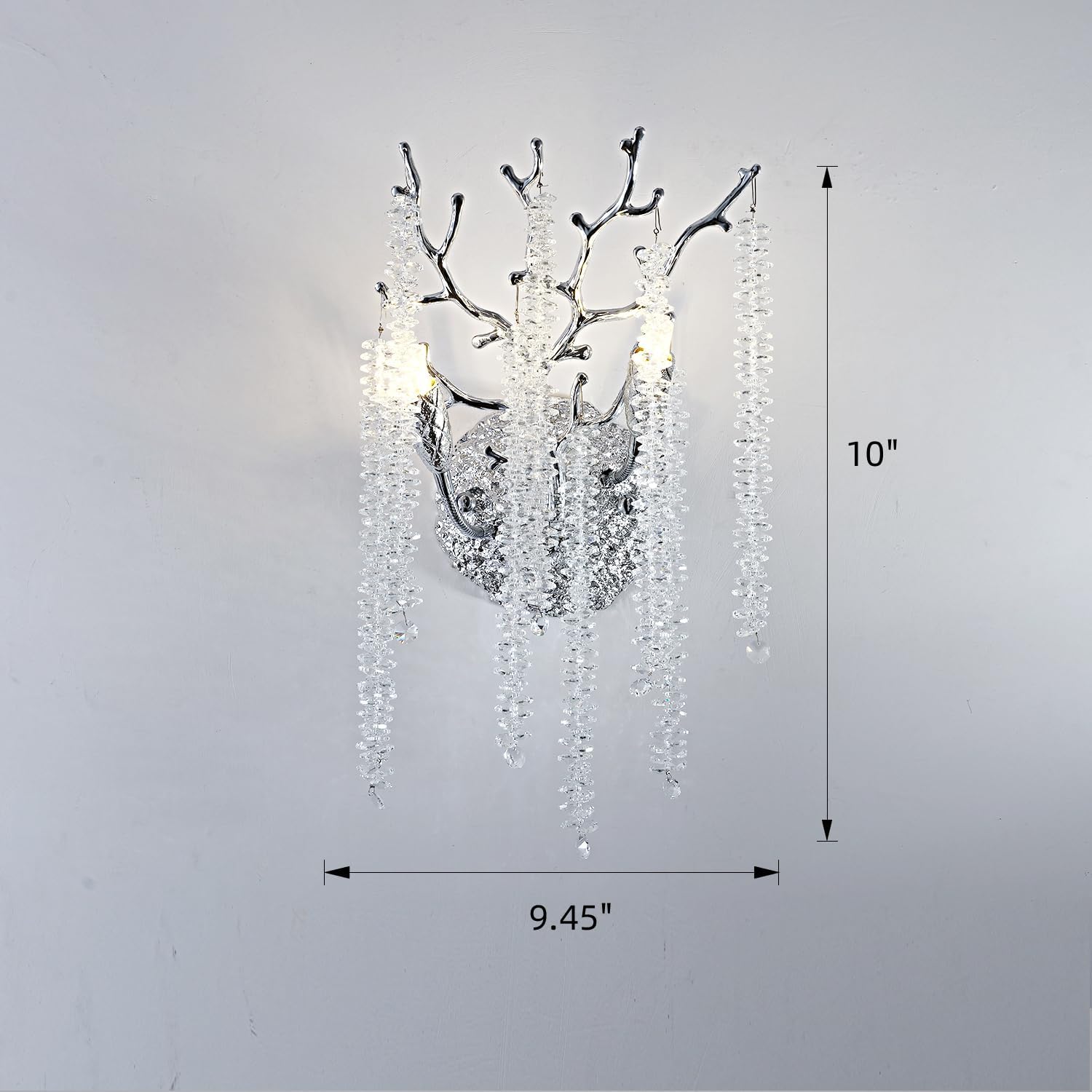Riviko Starlight Bloom Crystal Wall Sconce - Background Shot