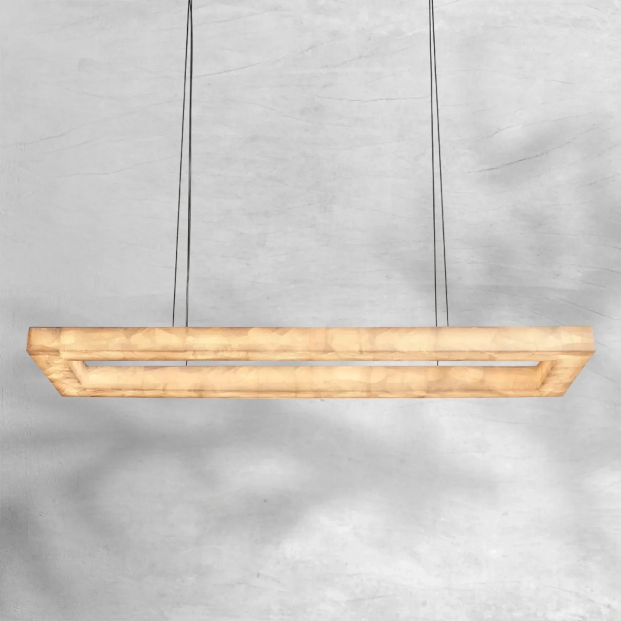 Riora Rectangular Calcite Chandelier 54"72"