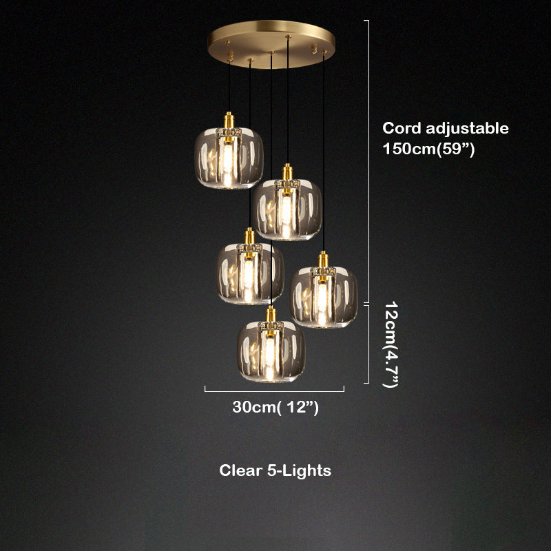 Riviko Cosmic Orb Crystal Pendant Lighting - Background Shot