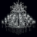 75″ wide chrome maria chandelier