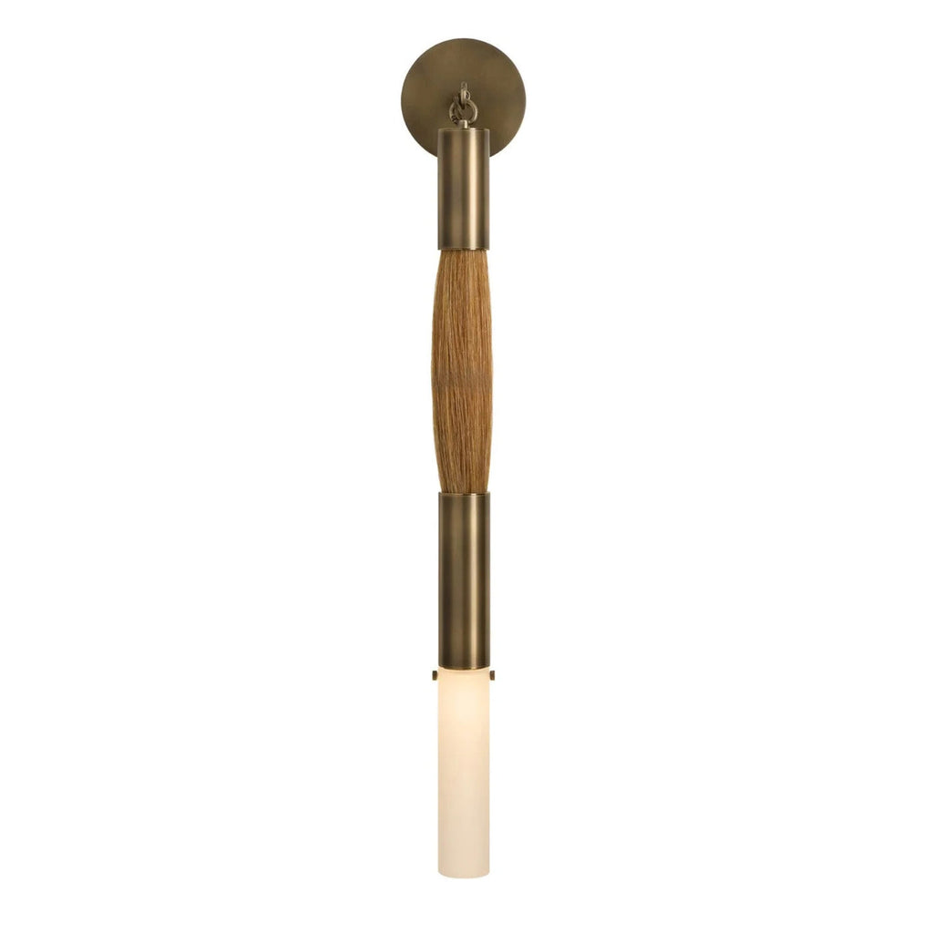 Riviko Equine Weave Brass Sconce - Background Shot