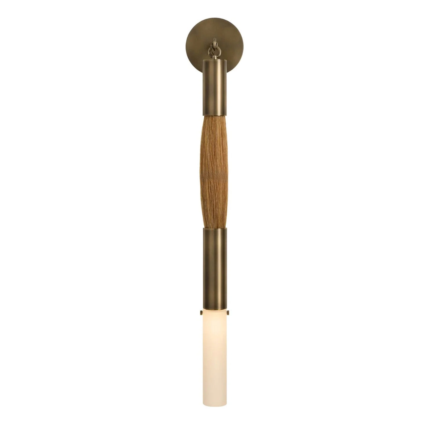 Riviko Equine Weave Brass Sconce - Background Shot