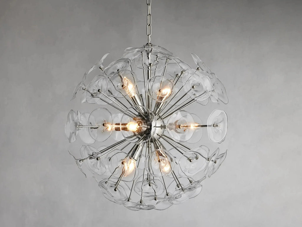 Riviko Bloom Radiance Round Chandelier - Background Shot