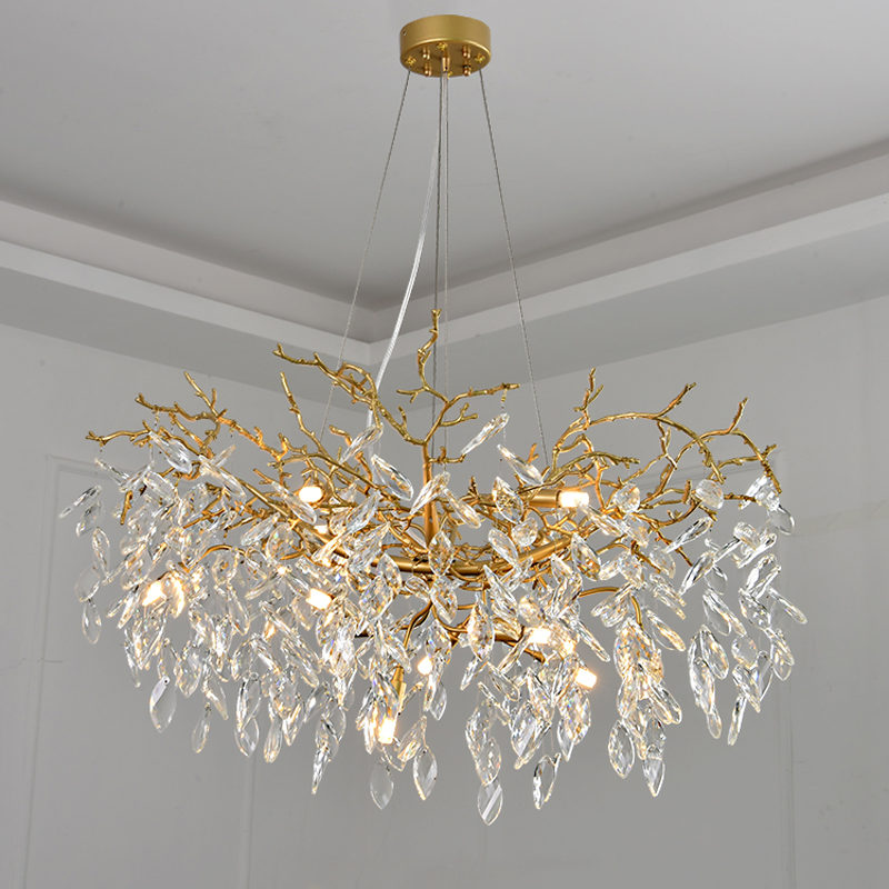 Riviko Luminous Bloom Branch Chandelier - Background Shot