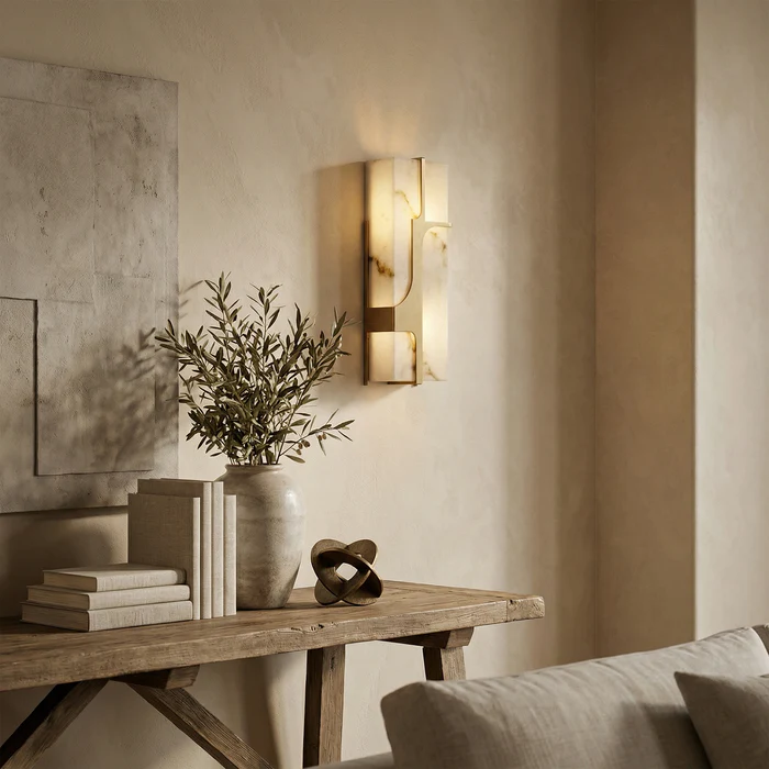 Arie Alabaster Wall Sconce