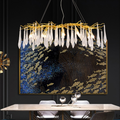 Riviko Verdant Branch Crystal Chandelier - luxurious American master suite
