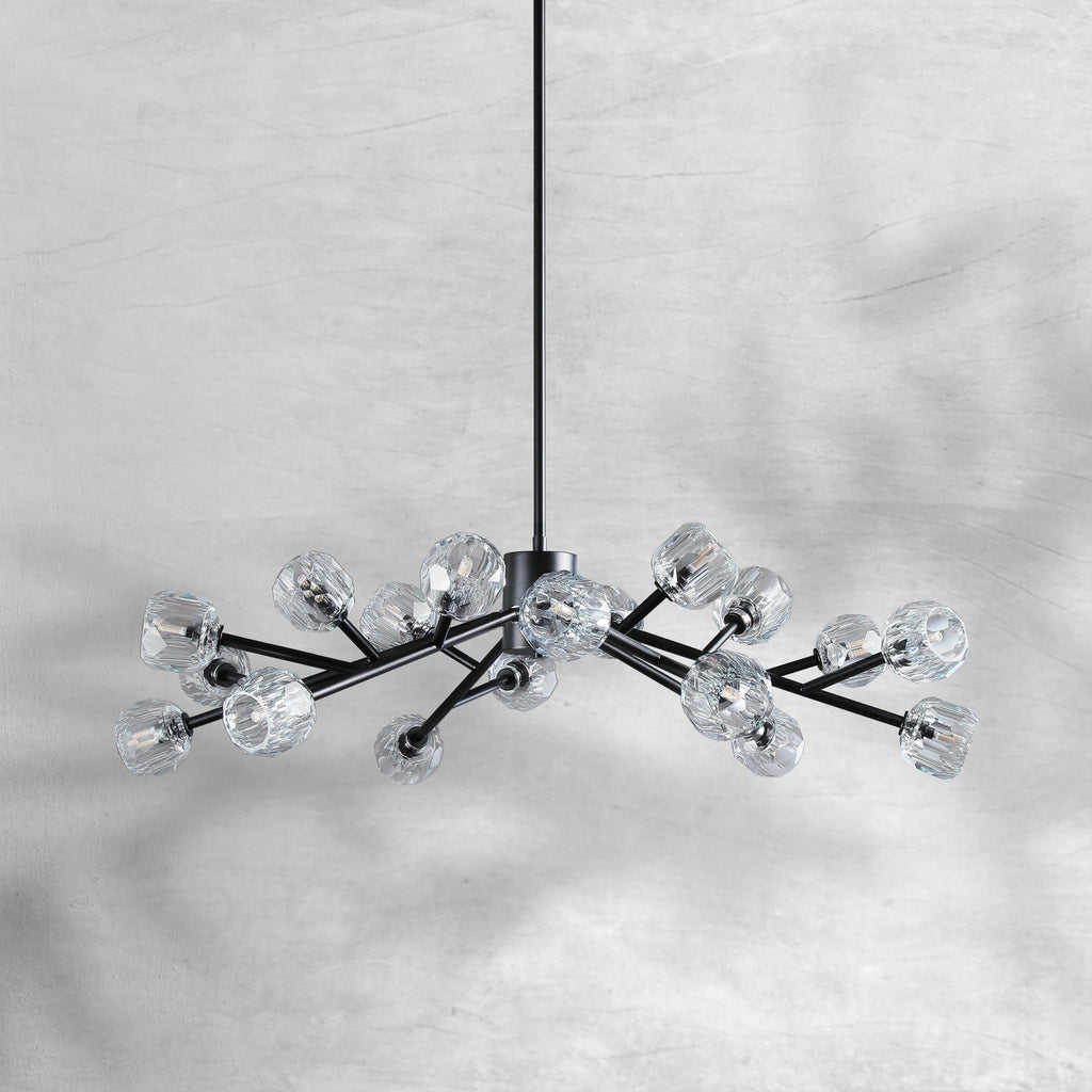 Bille De Crystal Round Chandelier 48"
