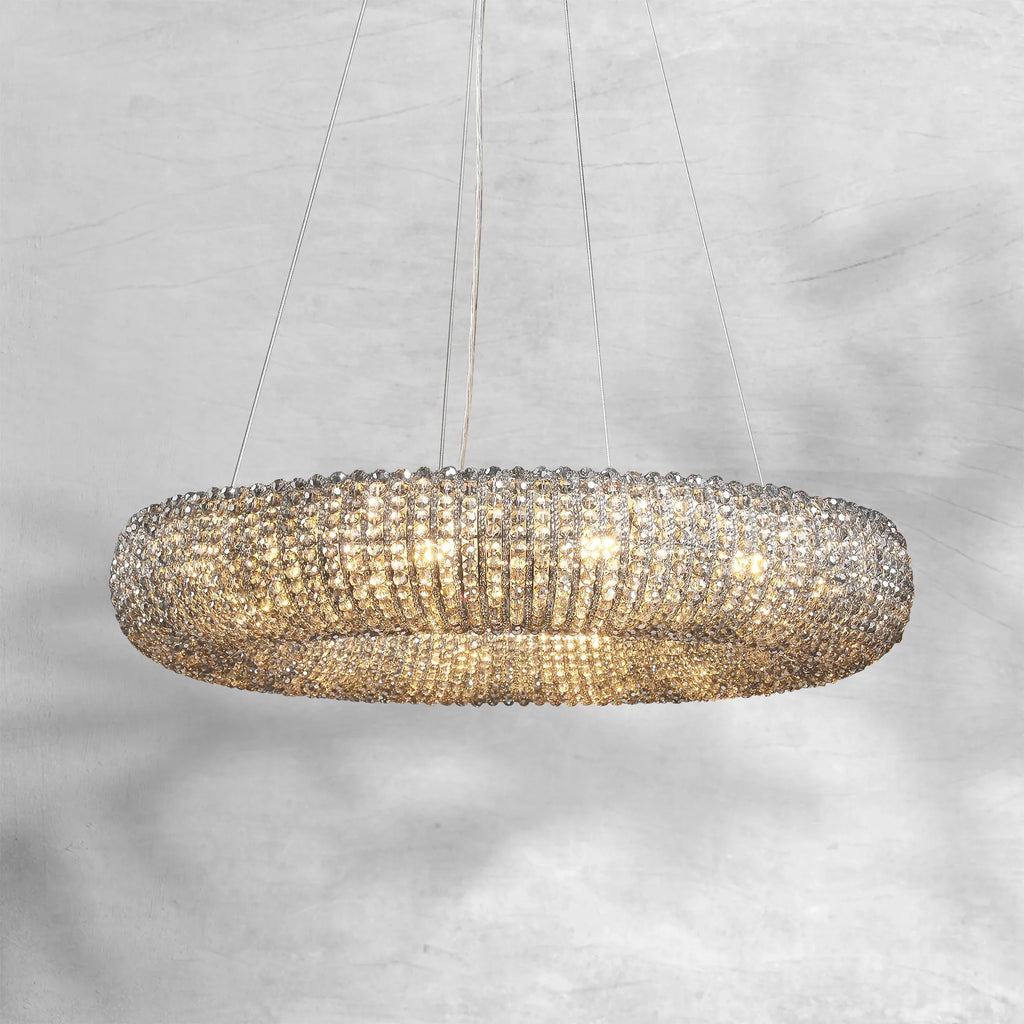 Haze Crystal Round LED Chandelier