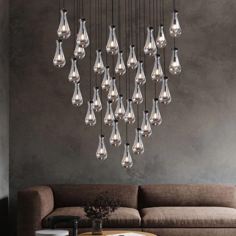Soltaire Raindrop Round Chandelier 60"