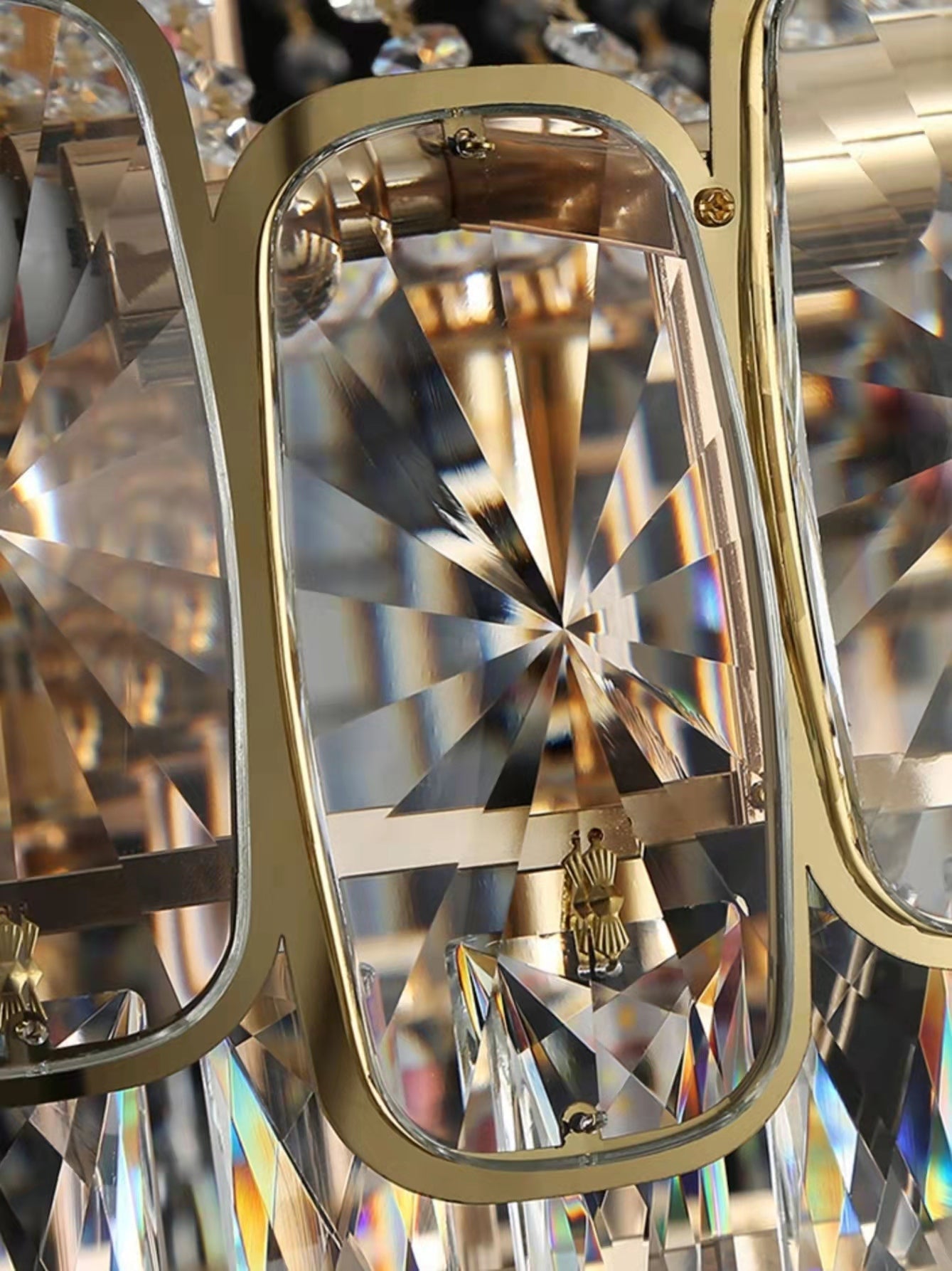 Riviko Grand Lumina K9 Crystal Round Chandelier - Background Shot