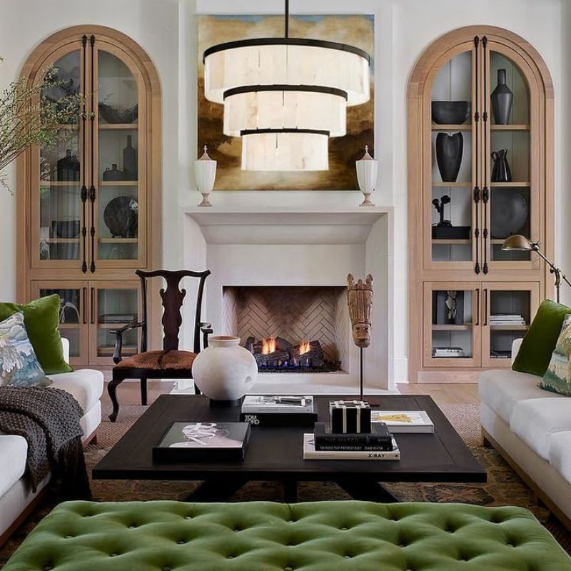 Round Alabaster 3 Tier Modern Chandelier，Living Room Chandelier chandelier for bedroom,chandelier for dining room,chandelier for stairways,chandelier for foyer,chandelier for bathrooms,chandelier for living room Riviko