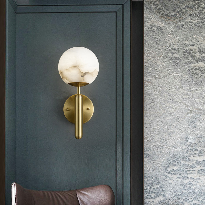 Savin Modern Alabaster Global Wall Light for Bedroom, Living Room wall sconce for bedroom,wall sconce for dining room,wall sconce for stairways,wall sconce for foyer,wall sconce for bathrooms,wall sconce for kitchen,wall sconce for living room Riviko
