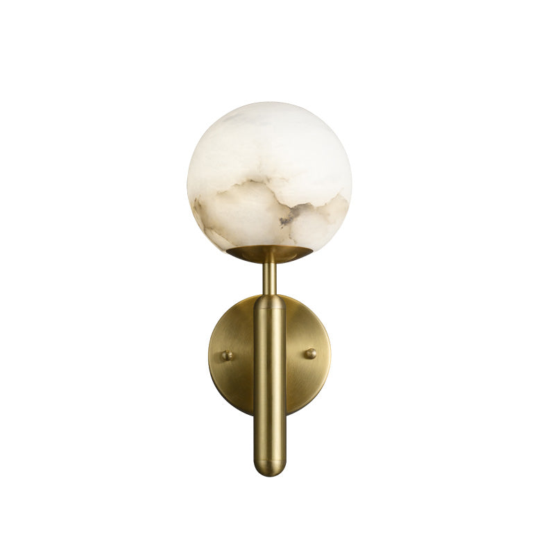 Savin Modern Alabaster Global Wall Light for Bedroom, Living Room wall sconce for bedroom,wall sconce for dining room,wall sconce for stairways,wall sconce for foyer,wall sconce for bathrooms,wall sconce for kitchen,wall sconce for living room Riviko