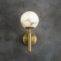 Savin Modern Alabaster Global Wall Light for Bedroom, Living Room wall sconce for bedroom,wall sconce for dining room,wall sconce for stairways,wall sconce for foyer,wall sconce for bathrooms,wall sconce for kitchen,wall sconce for living room Riviko