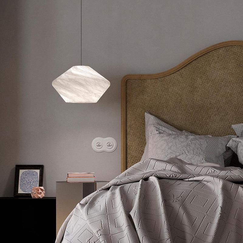 Alabaster Popular Art Pendant Light Besides Bed Pendant for living room,Pendant for kitchen,Pendant for bathrooms,Pendant for bedrooms,Pendant for foyer,Pendant for stairways,Pendant for dining room Riviko