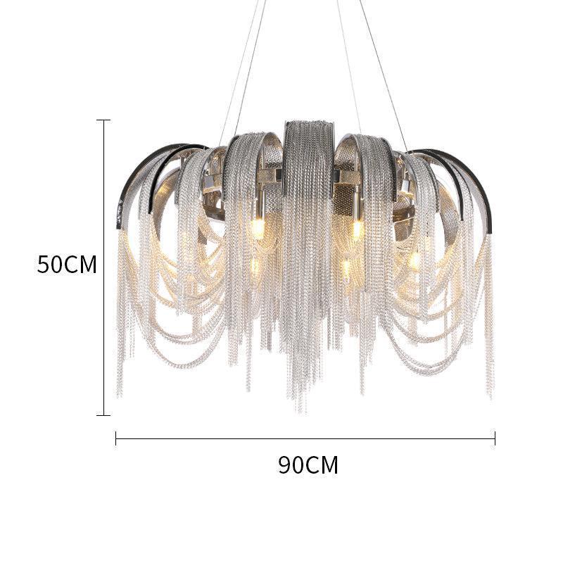 Riviko Alisa Cascade Round Chandelier - Background Shot