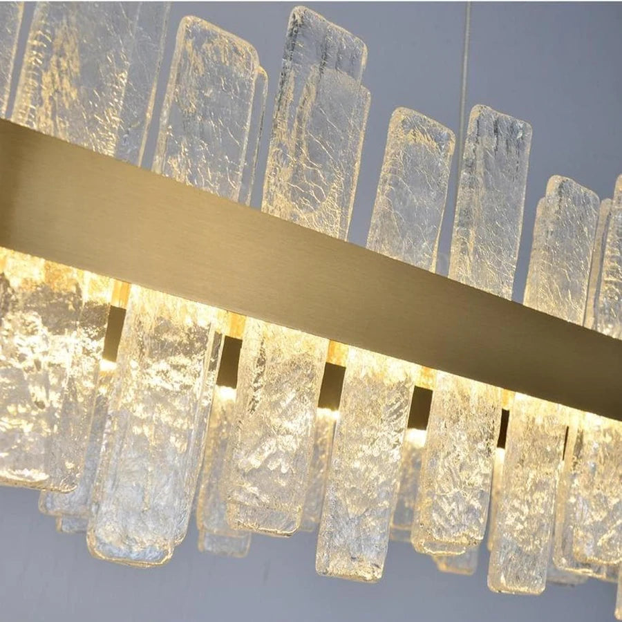 Riviko Radiant Prism Rectangular Chandelier - Background Shot