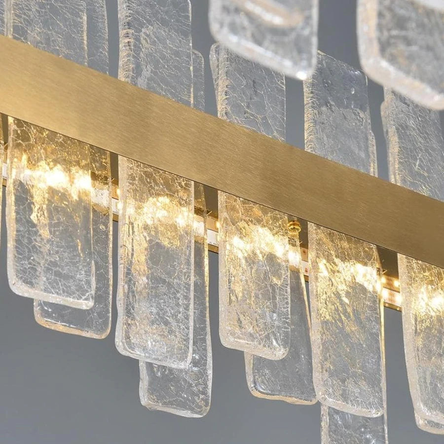 Riviko Radiant Prism Rectangular Chandelier - Background Shot