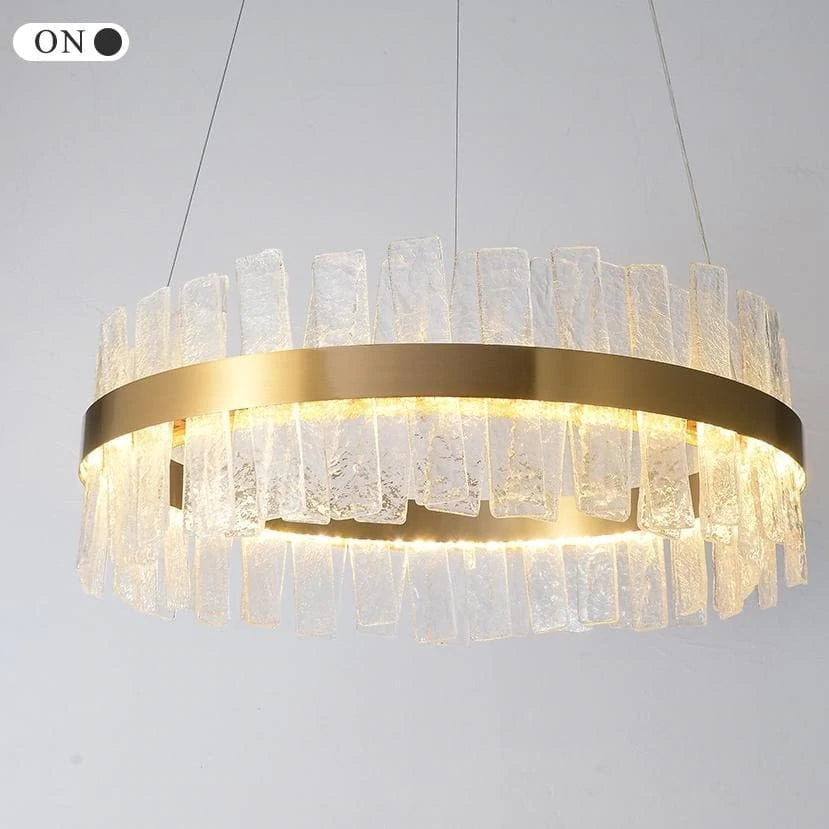 Riviko Radiant Halo Round Chandelier - Background Shot