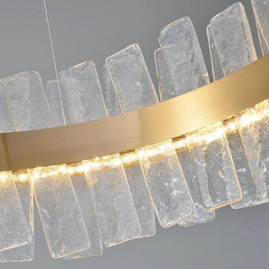 Riviko Radiant Halo Round Chandelier - Background Shot